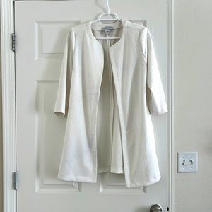 Sag Harbor white long blazer